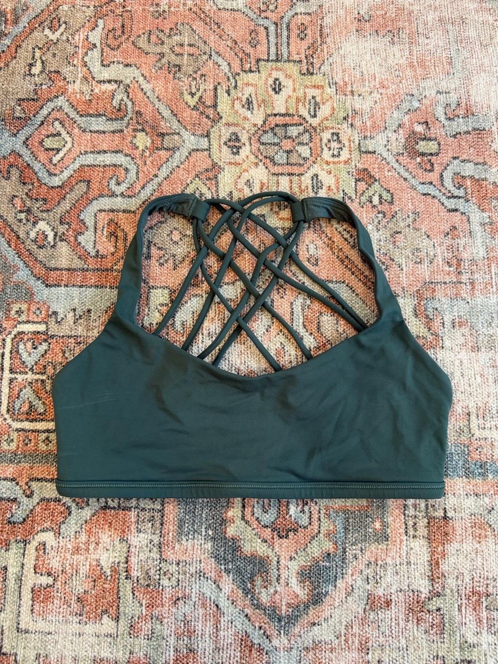 Lululemon Dark Green Sports Bra - Size 6